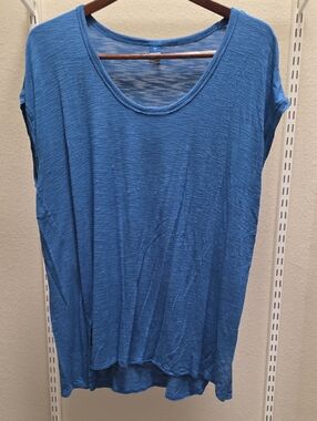 Old Navy Blue Scoop Neck Tunic Top